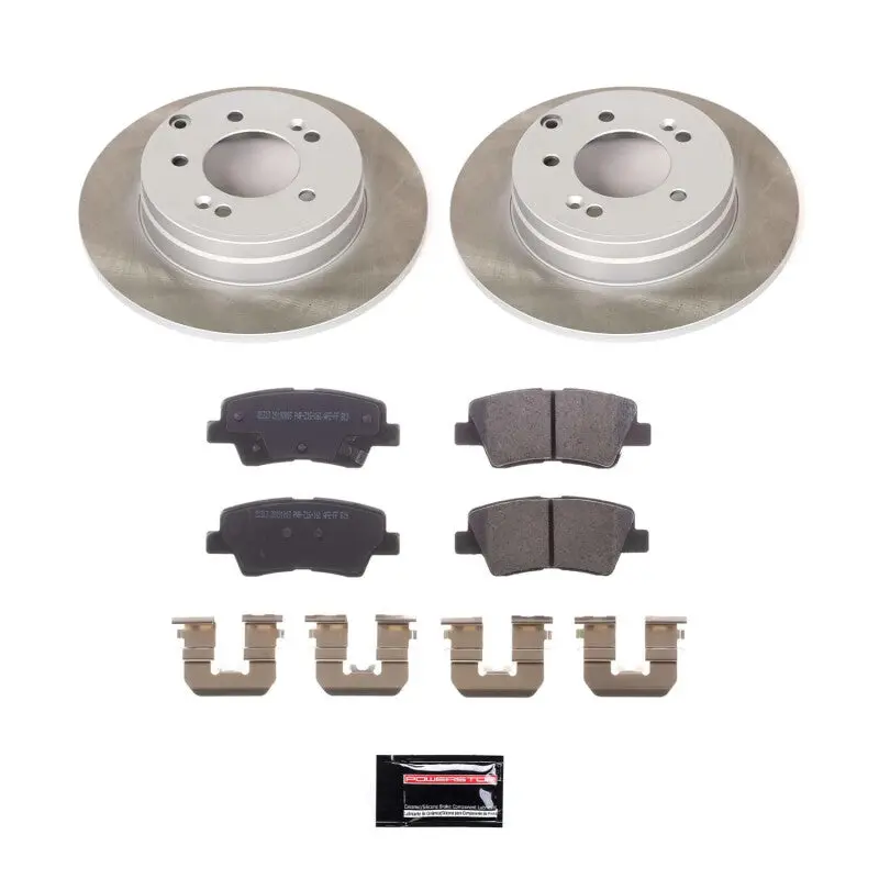 Power Stop 11-16 Kia Optima Rear Semi-Coated Rotor Kit 1