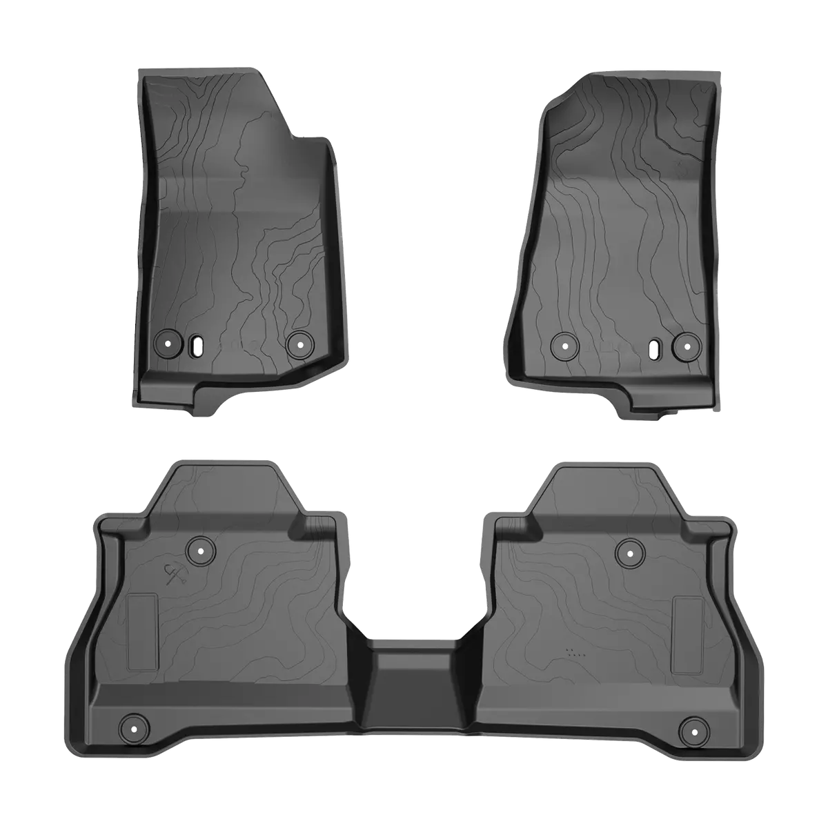 Floor Mats For Gladiator Jt 4-Door 2020–2026, All-Weather Liners 1