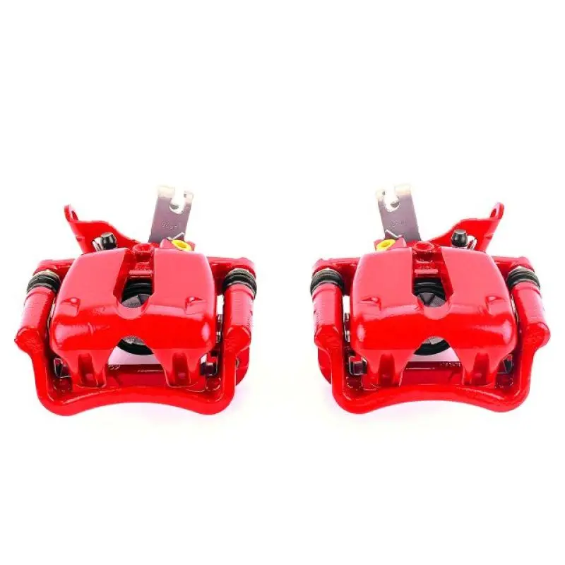Power Stop 14-15 Chevrolet Malibu Rear Red Calipers W/Brackets - Pair 1