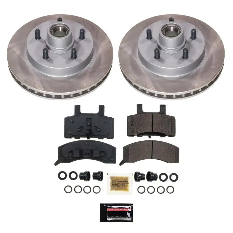 Power Stop 98-99 Gmc Yukon Front Semi-Coated Rotor Kit 1