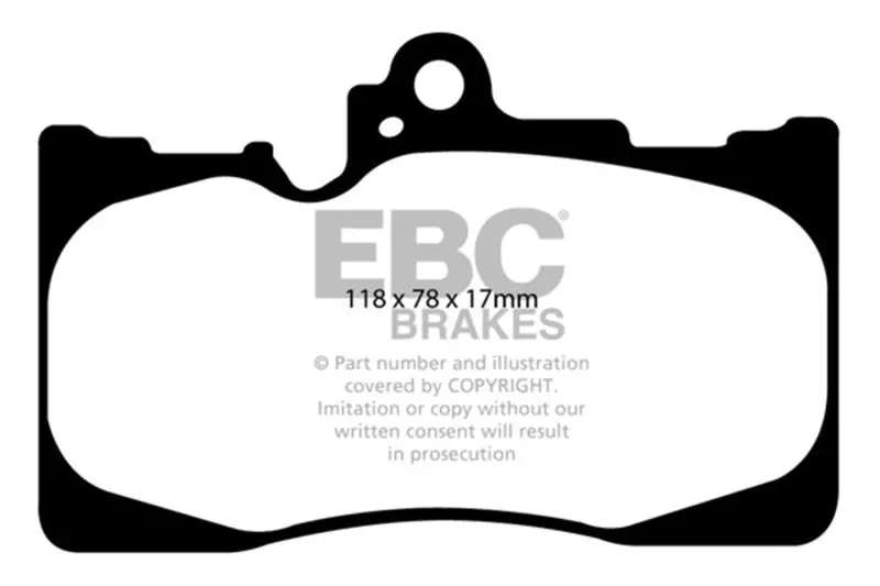Ebc 07-08 Lexus Gs350 3.5 Rwd Ultimax2 Front Brake Pads 1