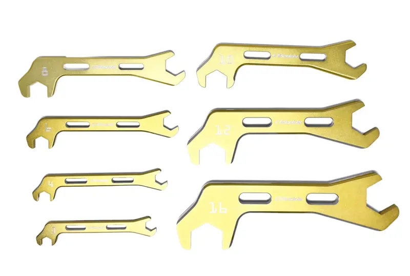 Greddy Angled An Wrenches - Gold Anodized 1
