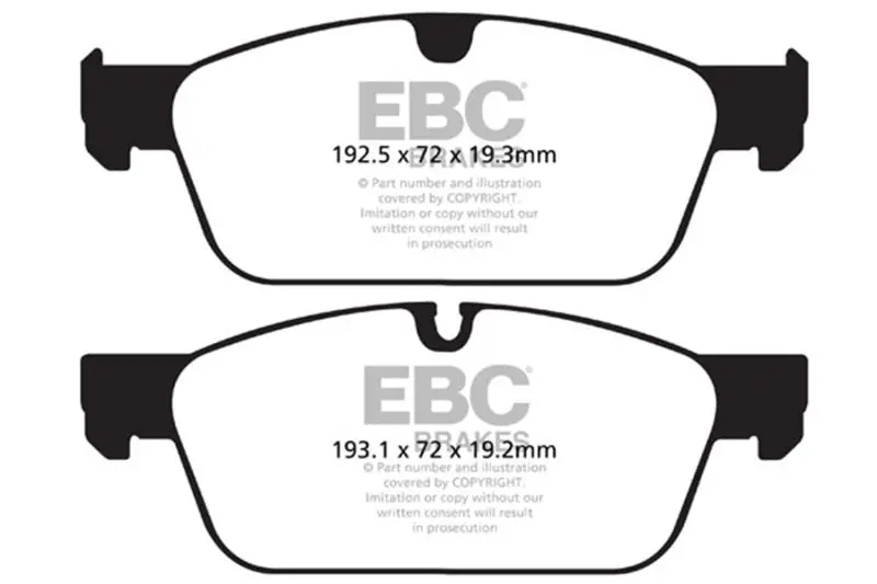 Ebc 13-16 Mercedes-Benz Gl350 3.0 Td Amg Package Ultimax2 Front Brake Pads 1