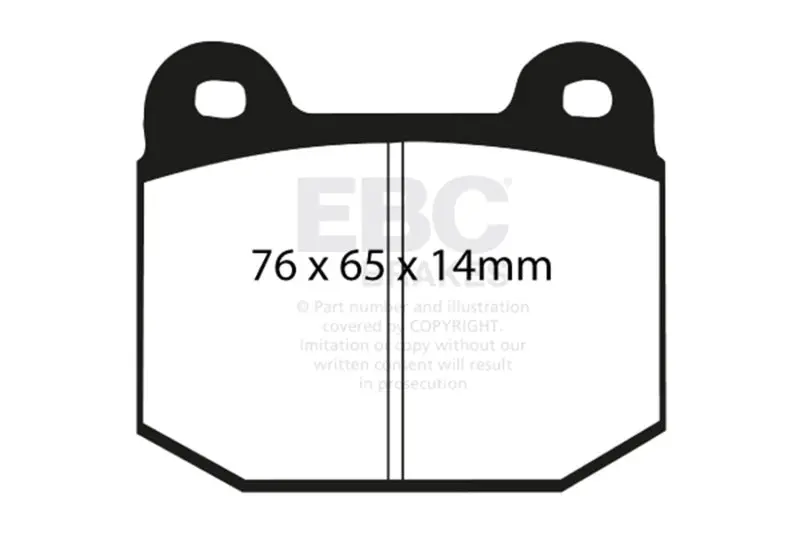 Ebc 03-04 Infiniti G35 3.5 (Manual) (Brembo) Ultimax2 Rear Brake Pads 1