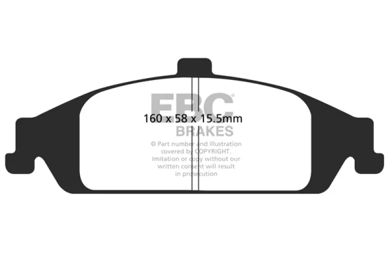 Ebc 98-01 Chevrolet Malibu 2.4 Ultimax2 Front Brake Pads 1