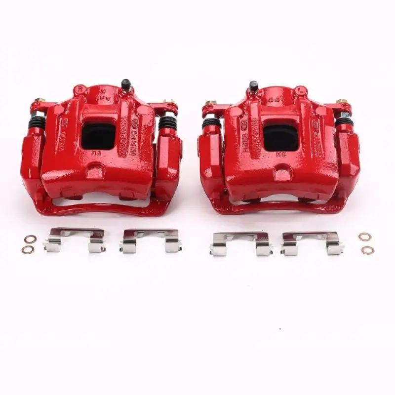 Power Stop 10-12 Hyundai Santa Fe Front Red Calipers W/Brackets - Pair 1