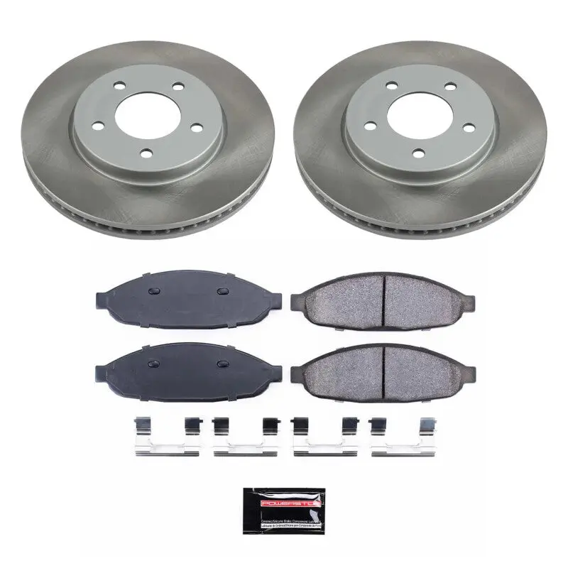 Power Stop 04-08 Chrysler Pacifica Front Semi-Coated Rotor Kit 1