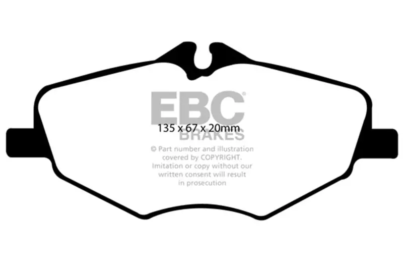Ebc 06-09 Mercedes-Benz E320 3.0 Td Ultimax2 Front Brake Pads 1