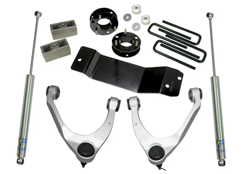 Superlift 14-18 Chevy Silv 1500 4Wd 3.5In Lift Kit W/Alum/Steel Control Arms & Bilstein Rear Shocks 1