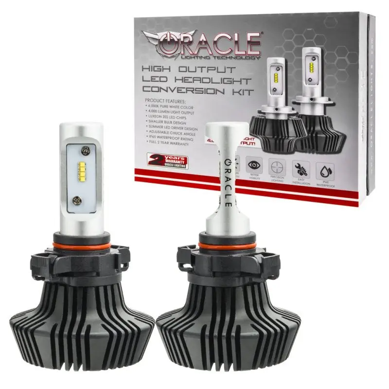 Oracle 52 4000 Lumen Led Headlight Bulbs (Pair) - 6000K 1