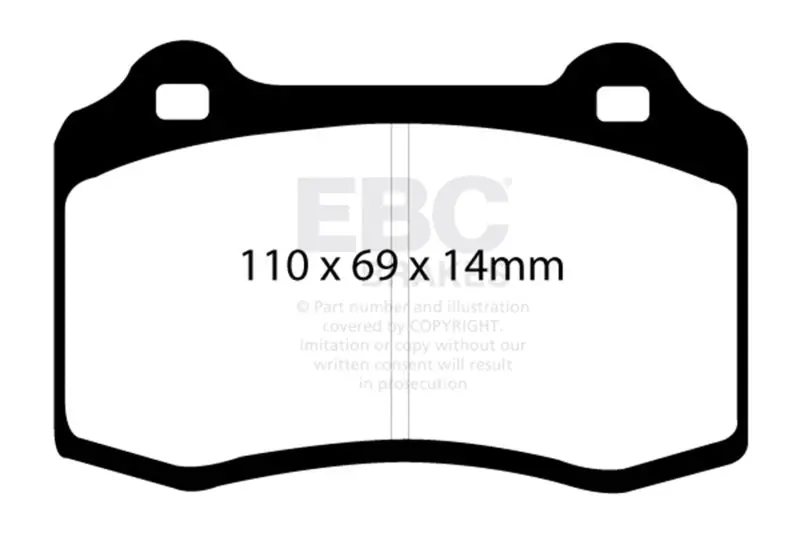 Ebc 96-03 Alfa Romeo Gtv 3.0 (Brembo) Ultimax2 Front Brake Pads 1