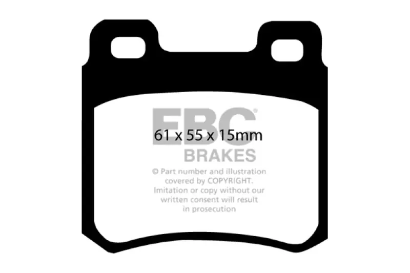 Ebc 94-95 Mercedes-Benz C220 (W202) 2.2 Ultimax2 Rear Brake Pads 1