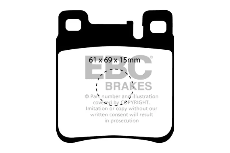 Ebc 05-06 Chrysler Crossfire 3.2 Srt6 Ultimax2 Rear Brake Pads 1