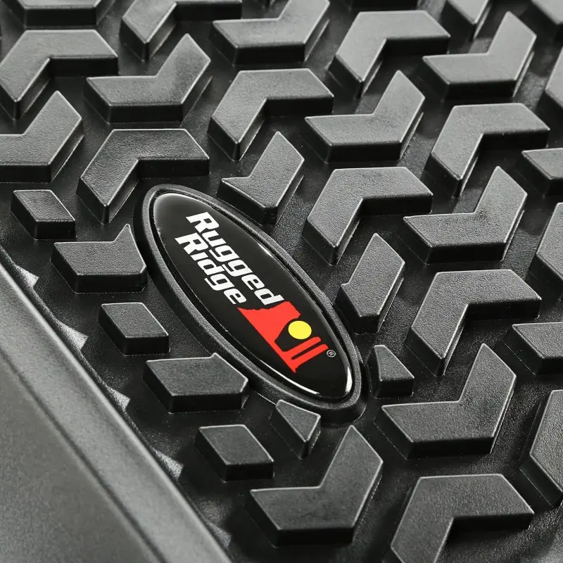 Rugged Ridge Floor Liner Front/Rear Black 1997-2006 Jeep Wrangler Tj 1