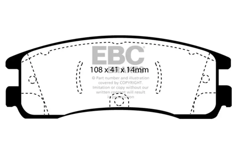 Ebc 08-09 Buick Allure (Canada) 5.3 Ultimax2 Rear Brake Pads 1