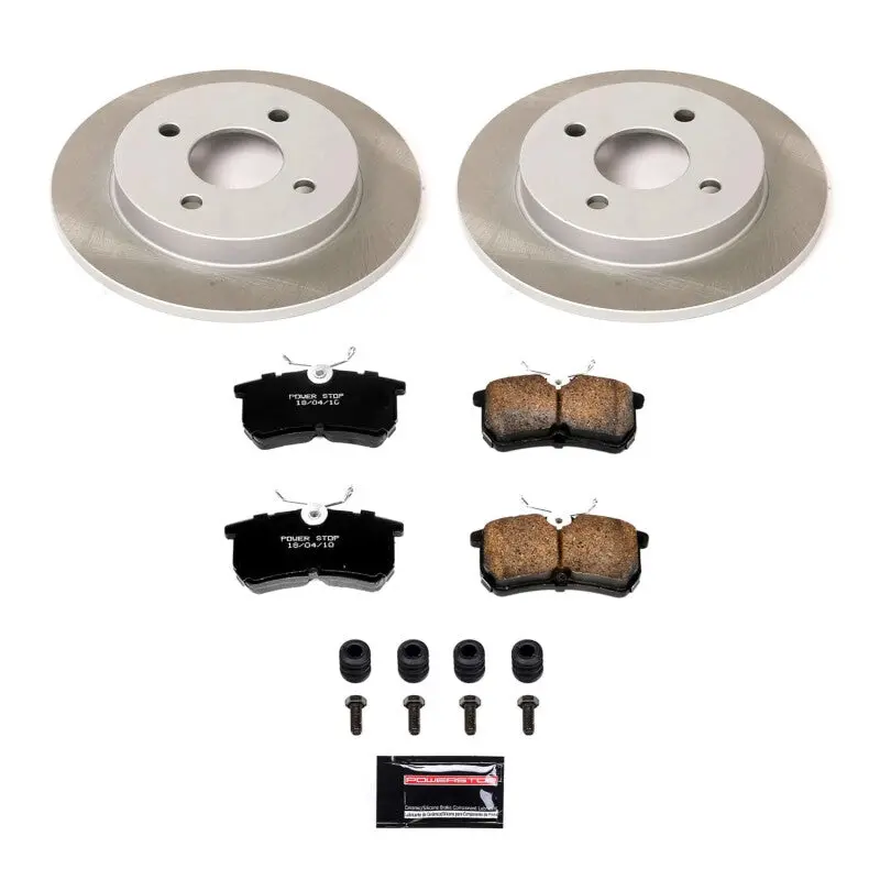 Power Stop 01-07 Ford Focus Rear Semi-Coated Rotor Kit 1