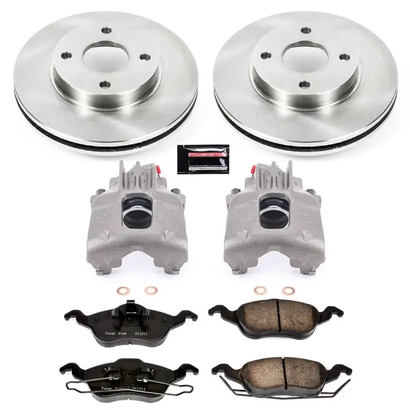Power Stop 00-04 Ford Focus Front Autospecialty Brake Kit W/Calipers 1
