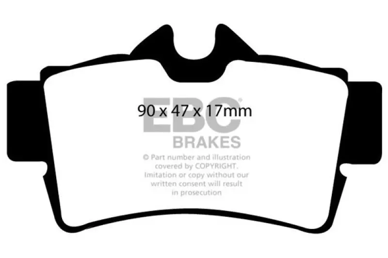 Ebc 94-98 Ford Mustang 3.8 Ultimax2 Rear Brake Pads 1