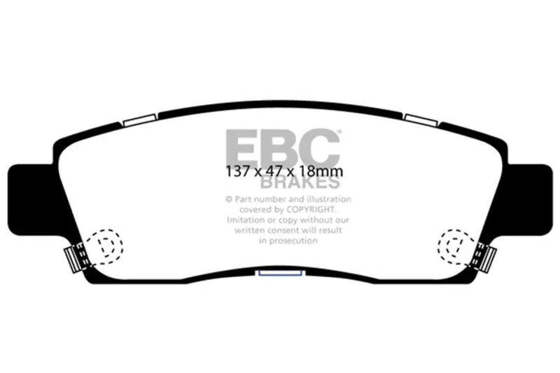 Ebc 07+ Buick Enclave 3.6 Ultimax2 Rear Brake Pads 1