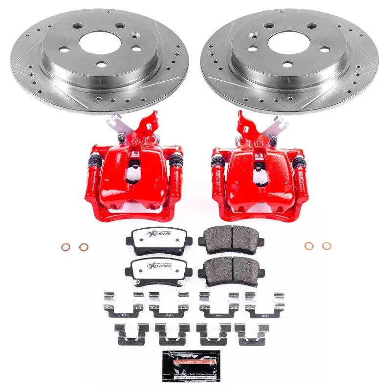 Power Stop 12-16 Buick Lacrosse Rear Z26 Street Warrior Brake Kit W/Calipers 1