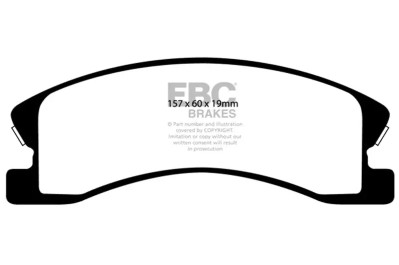 Ebc 99-04 Jeep Grand Cherokee 4.0 (Akebono) Ultimax2 Front Brake Pads 1