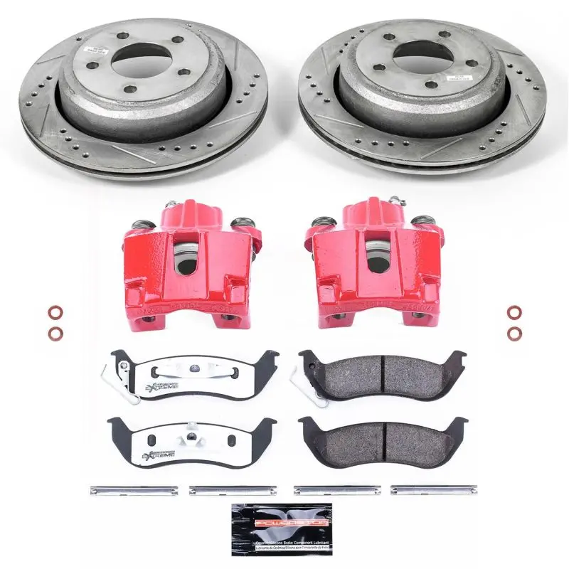 Power Stop 10-11 Ford Ranger Rear Z26 Street Warrior Brake Kit W/Calipers 1