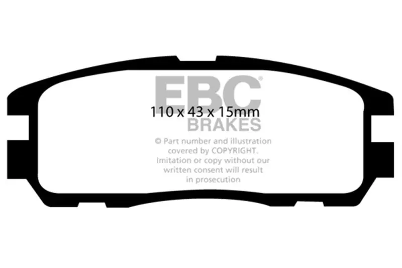 Ebc 96-98 Acura Slx 3.2 Ultimax2 Rear Brake Pads 1