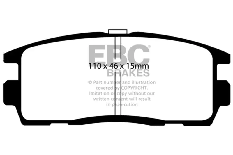 Ebc 10+ Chevrolet Equinox 2.4 Ultimax2 Rear Brake Pads 1