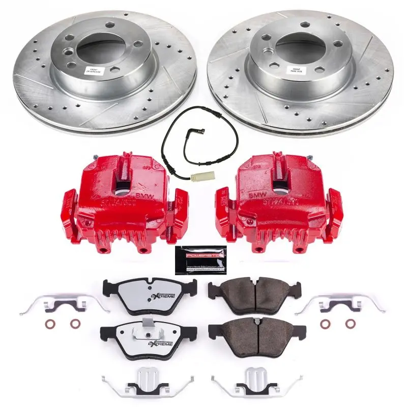 Power Stop 2006 Bmw 325I Front Z26 Street Warrior Brake Kit W/Calipers 1