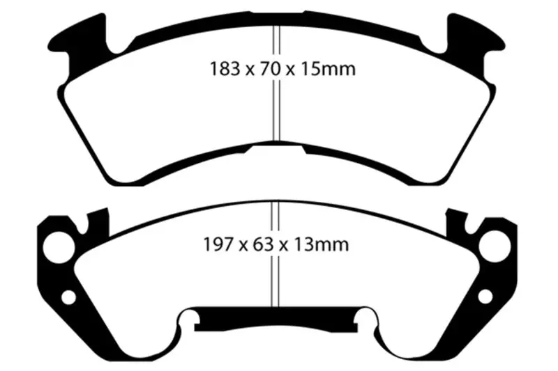Ebc 92-96 Chevrolet Caprice 4.3 Police Ultimax2 Front Brake Pads 1