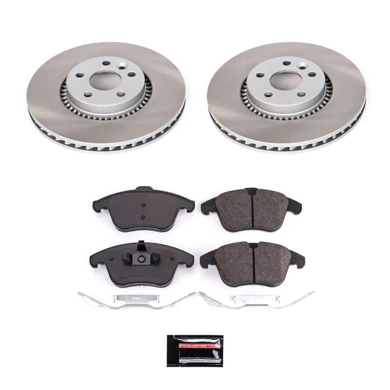 Power Stop 08-15 Land Rover Lr2 Front Semi-Coated Rotor Kit 1