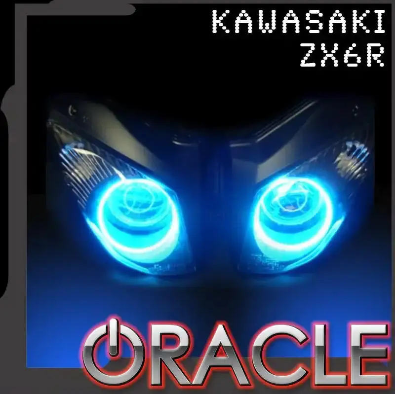 Oracle Lighting 2007-2009 Kawasaki Zx-6R Led Headlight Halo Kit 1