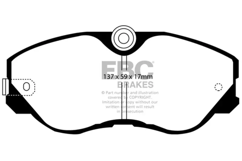 Ebc 87-89 Nissan 300Zx 3.0 Turbo Ultimax2 Front Brake Pads 1