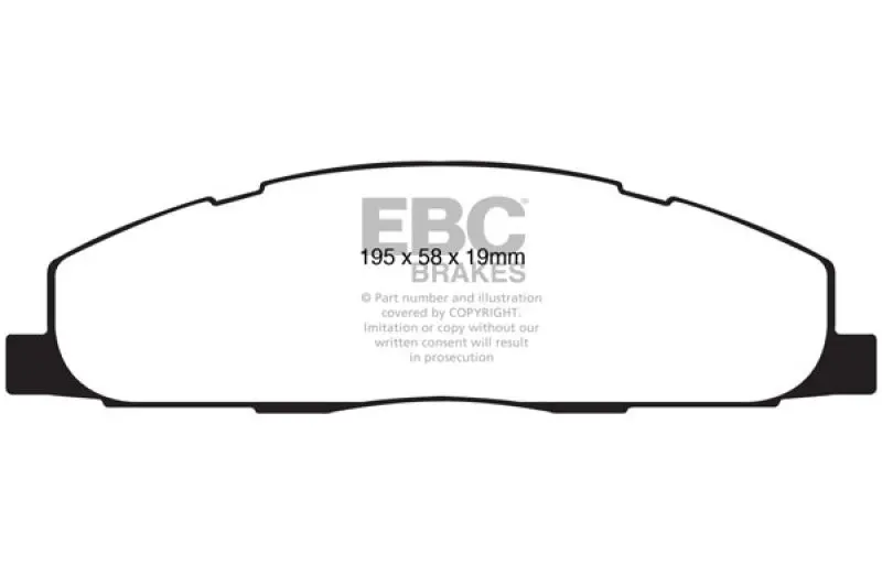 Ebc 09-11 Dodge Ram 2500 Pick-Up 5.7 2Wd/4Wd Ultimax2 Rear Brake Pads 1