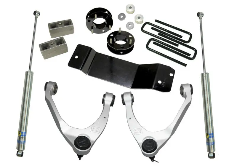 Superlift 07-16 Chevy Silv 1500 4Wd 3.5In Lift Kit W/ Cast Steel Control Arms & Bilstein Rear Shocks 1