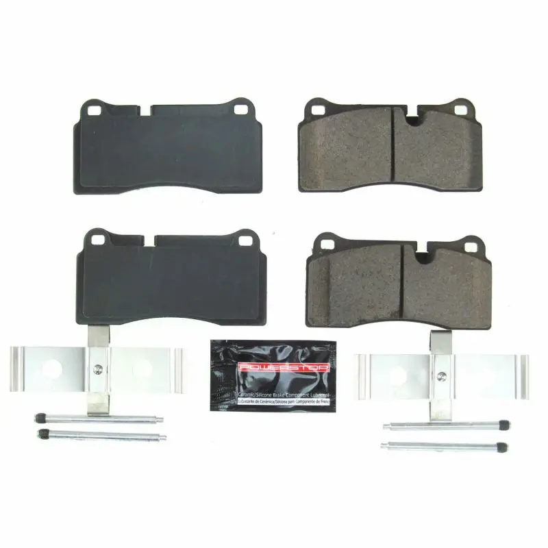 Power Stop 08-12 Audi R8 Rear Z23 Evolution Sport Brake Pads W/Hardware 1