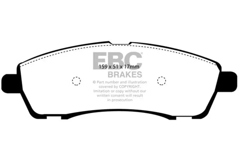 Ebc 00-02 Ford Excursion 5.4 2Wd Ultimax2 Rear Brake Pads 1
