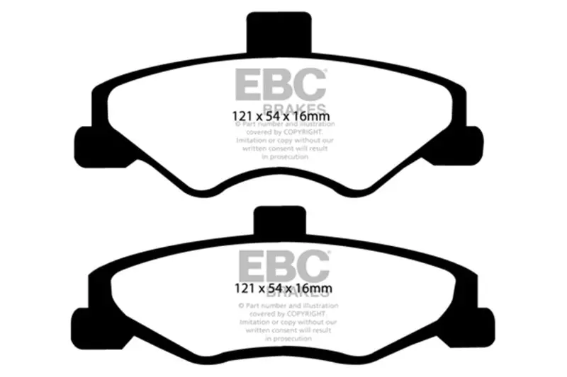 Ebc 98-02 Chevrolet Camaro (4Th Gen) 3.8 Ultimax2 Rear Brake Pads 1