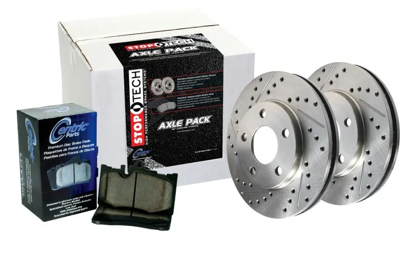 Sport Axle Pack, Drilled & Slotted, Rear 1