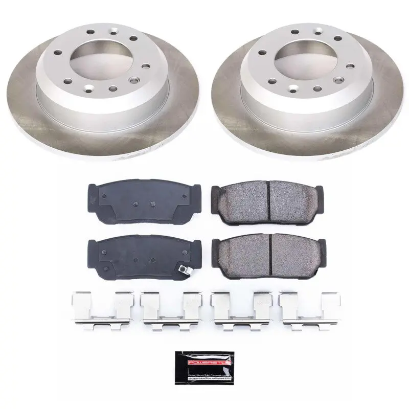 Power Stop 2006 Kia Sedona Rear Semi-Coated Rotor Kit 1