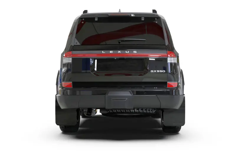Rally Armor 24-26 Lexus Gx 550 Luxury Premium Black Mud Flap - Silver Logo 1