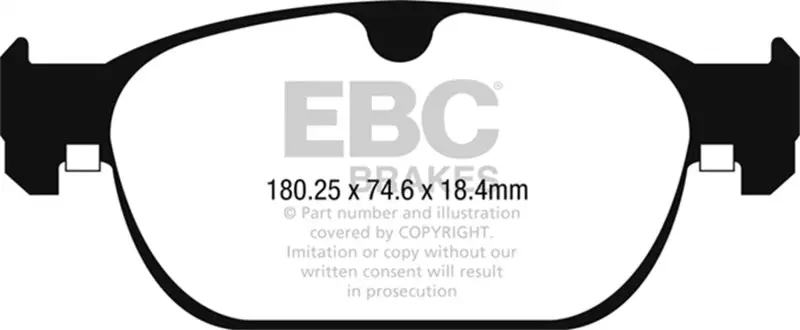 Ebc 2015+ Volvo Xc90 Ultimax2 Front Brake Pads 1