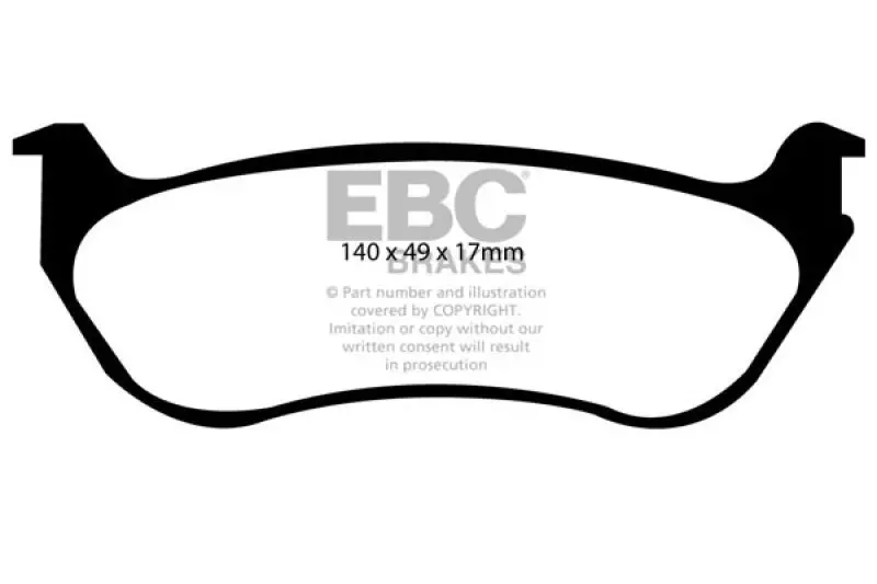 Ebc 95-97 Ford Crown Victoria 4.6 (Phenolic Pistons) Ultimax2 Rear Brake Pads 1