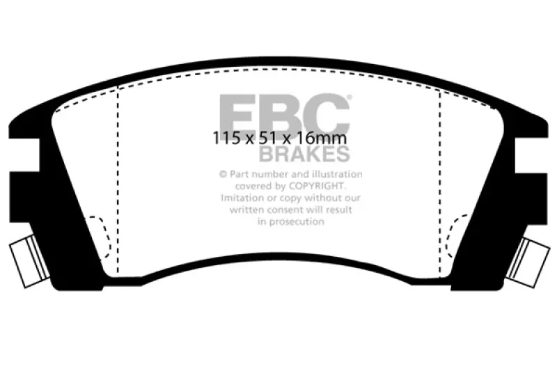 Ebc 91-93 Nissan Nx 2.0 Ultimax2 Front Brake Pads 1
