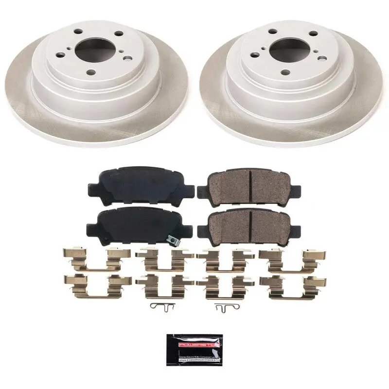 Power Stop 98-03 Subaru Impreza Rear Semi-Coated Rotor Kit 1