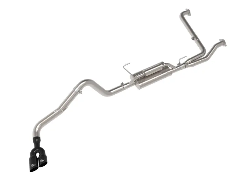 Afe 2022+ Nissan Frontier V6 Vulcan Series Ss Cat-Back Exhaust W/ Black Tips 1