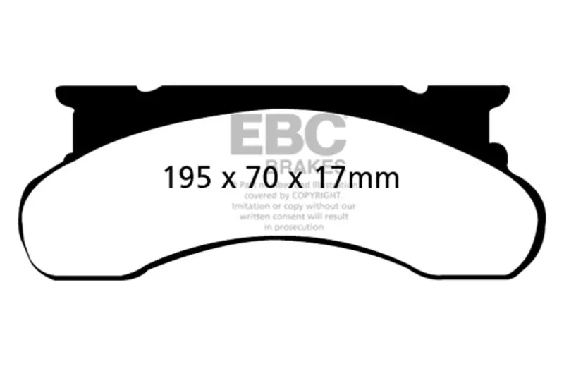 Ebc 77-91 Ford Econoline E250 4.6 Ultimax2 Front Brake Pads 1