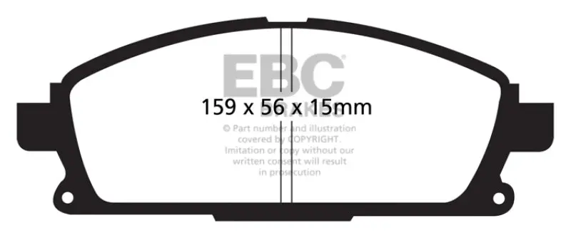 Ebc 01 Infiniti Q45 4.1 Ultimax2 Front Brake Pads 1