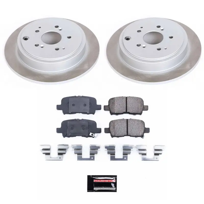 Power Stop 03-08 Honda Pilot Rear Semi-Coated Rotor Kit 1