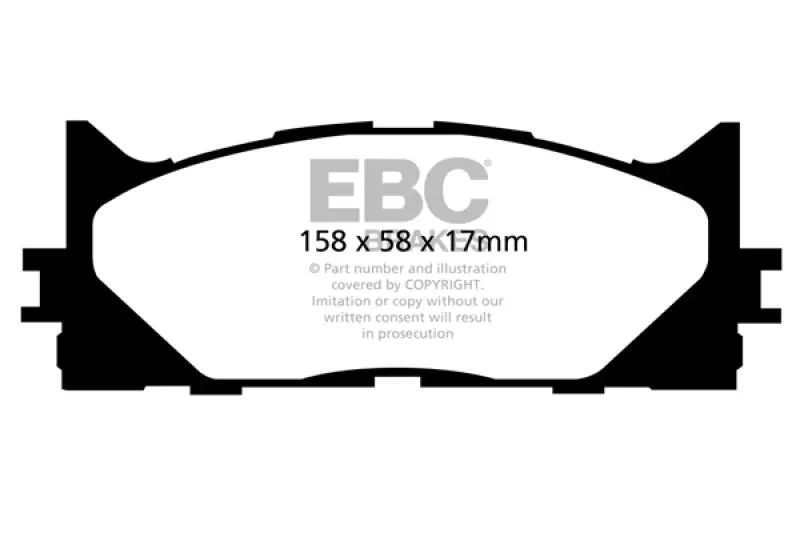 Ebc 13+ Lexus Es300h 2.5 Hybrid Ultimax2 Front Brake Pads 1